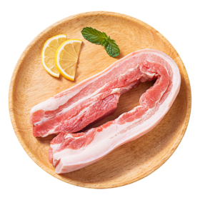 【周二发货】正大新鲜猪肉系列 精品带皮五花肉2斤