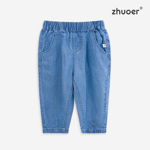 【春秋梭织长裤】卓儿女童微弹梭织长裤适合1.5岁-6岁 商品图0