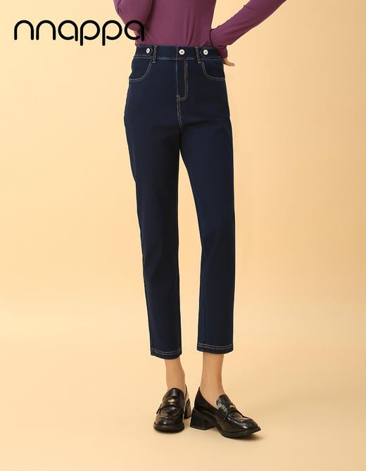 超细滑爽四面弹锥型牛仔裤PA29268 商品图0