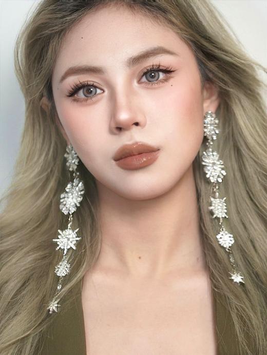 woolilens半年抛 钻石沙滩 棕/银色山泉 灰 14.2mm 非离子 商品图7