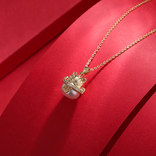 沐银时代 《招财猫》一代珍珠项链 TJ-0012+《吉祥猫》二代珍珠项链 TJ-0212 商品图2