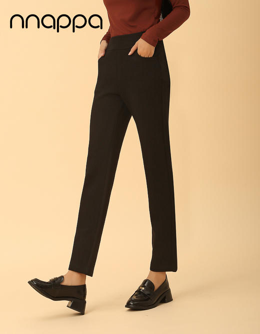 斜纹复云朵柔中腰修身小脚裤PA29263 商品图2