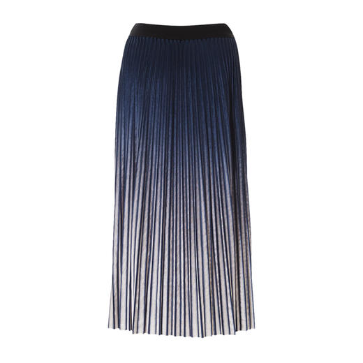 EITIE爱特爱秋季新款时尚撞色百褶A字垂感半身裙显瘦女C2306216 商品图6