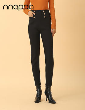 德绒高腰时尚小脚裤PA29269