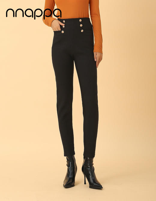 德绒高腰时尚小脚裤PA29269 商品图0