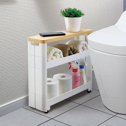 【非同款】日本BDJ移动滑轮三层收纳架厨房置物架 商品图1