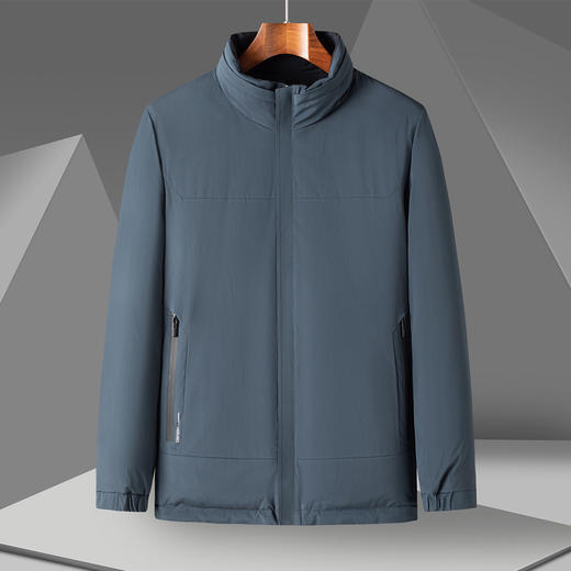 30W2319【双面穿】罗蒙秋冬男装羽绒服男暗纹迷彩连帽羽绒服男士保暖羽绒外套男 商品图4