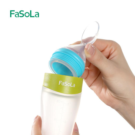 FaSoLa米糊奶瓶挤压式婴儿喂养勺硅胶辅食米粉软勺子喂食器蔬菜汁 商品图7