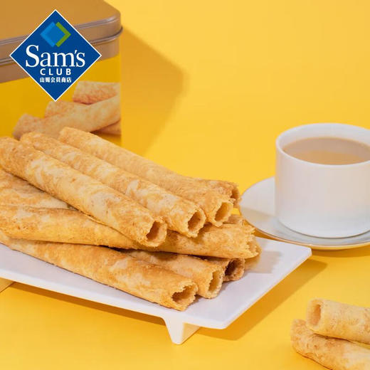 【山姆】Member's Mark 黄油鸡蛋卷 608g 休闲零食下午茶 奶香酥脆 商品图1