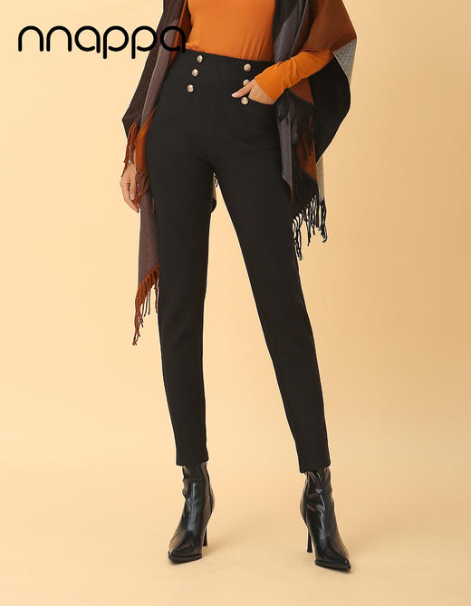 德绒高腰时尚小脚裤PA29269 商品图3