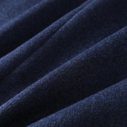 30W2330【100绵羊毛 水貂毛领】罗蒙秋冬男装毛呢大衣男士可脱卸毛领羊毛大衣男羊毛呢子外套 商品图6