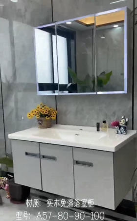HT浴室柜 A57-100配陶瓷盆