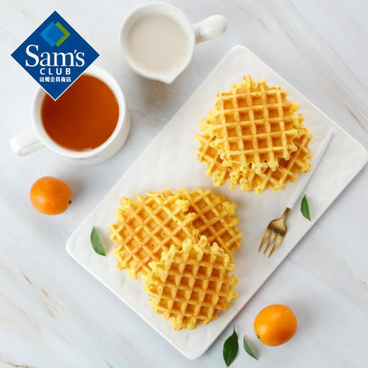 【山姆】Member's Mark 黄油华夫饼（烘烤类糕点）1.02kg 32枚 整箱装 新旧包装随机 商品图1