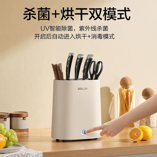 德世朗博堡 消毒刀架 小型筷子勺子刀具分类消毒除霉 防霉烘干一体机 106DDQ-QT806 商品图1