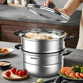 苏泊尔(SUPOR) 好帮手不锈钢双层蒸锅  VZ26BS05