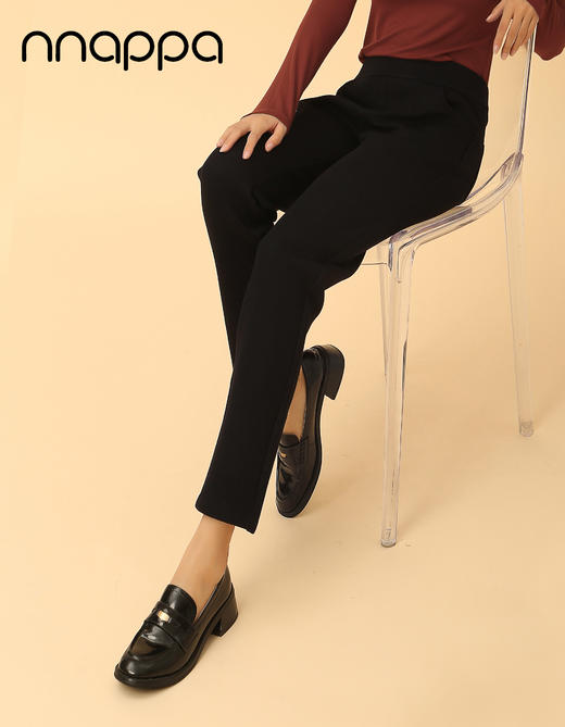 斜纹复云朵柔中腰修身小脚裤PA29263 商品图3