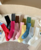 【YW】无忧购森系ins潮纯色精梳棉双针中筒堆堆袜29元5双8011（截单后3-7天发货) 商品缩略图11