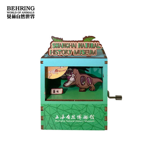 贝林自然世界X上海自然博物馆限定远古生物木制拼插音乐盒 商品图3