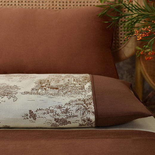 卢瓦尔河谷系列调节枕全荞麦壳纯棉可调节护颈枕 商品图2