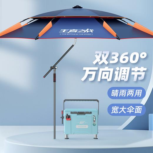 佳钓尼拐杖钓鱼伞加厚防晒垂钓遮阳万向防雨通风多功能轻量拐杖伞 商品图0