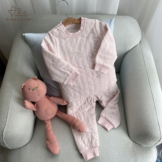 【秋冬保暖棉衣套装】卓儿宝宝薄棉保暖服纯棉家居服婴儿衣服 适合6个月-5岁 商品图3