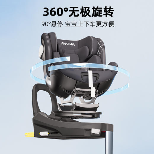 AVOVA儿童安全座椅汽车用宝宝婴儿0-7岁小旋风-Fix i-Size 商品图3