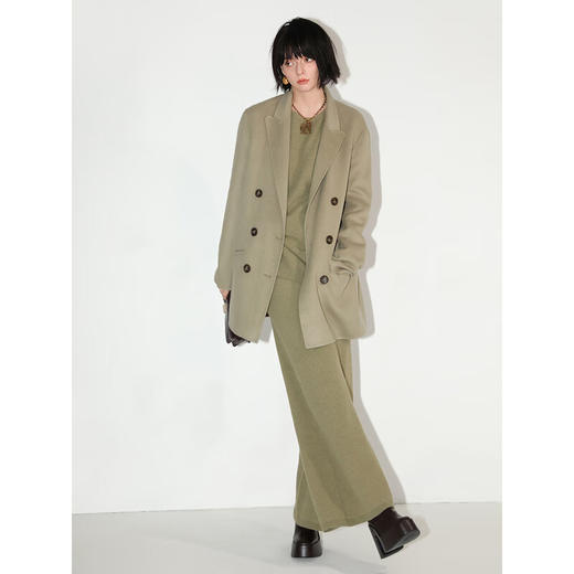 COCOBELLA[高级感穿搭]软糯绒感舒适针织衫气质圆领毛衣TS566 商品图3