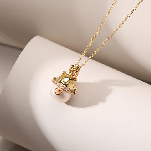 沐银时代 《招财猫》一代珍珠项链 TJ-0012+《吉祥猫》二代珍珠项链 TJ-0212 商品图6