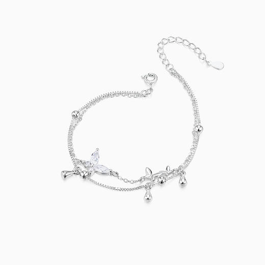 KADER卡蒂罗 流光蝴蝶手链 女生925银轻奢小众生日礼物2023年新款爆款 商品图1