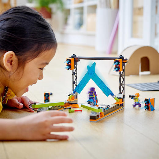 乐高城市组 集结卡车特技表演 60340惊险利刃表演 60341撞击特技 60342鲨鱼攻击特技60294男孩女孩益智拼装积木玩具 商品图3