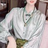 裁缝学苑AS134复古盘扣新中式衬衫裙子套装纸样女桑蚕丝上衣打版 商品缩略图3