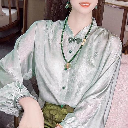 裁缝学苑AS134复古盘扣新中式衬衫裙子套装纸样女桑蚕丝上衣打版 商品图3