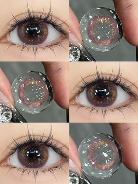 Jellydoll 金箔玫瑰 半年抛 两片 14.2mm 参考着色 13.6mm 基弧 8.6 含水 38% 新锐国货