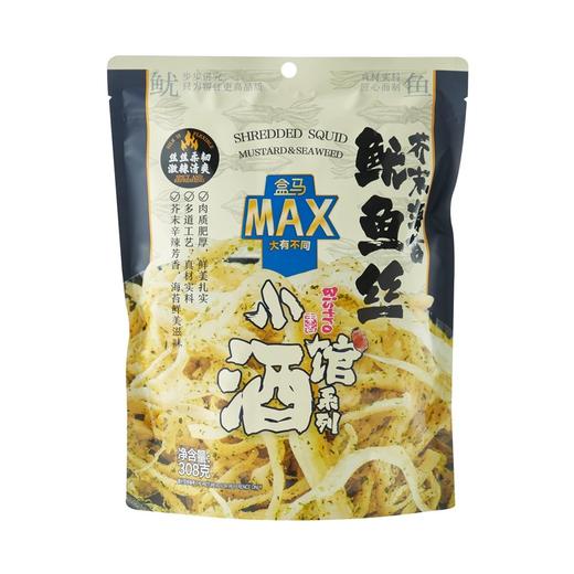 盒马 MAX 芥末海苔鱿鱼丝 308g 商品图0