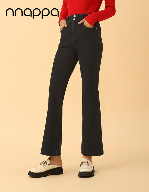 负离子微喇叭磨毛牛仔裤PA29266 商品图1