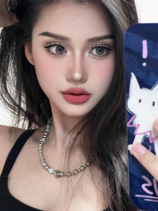 woolilens半年抛 钻石沙滩 棕/银色山泉 灰 14.2mm 非离子 商品图8