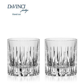 达芬奇DAVINCI意大利进口水晶普拉托威士忌对杯礼盒装