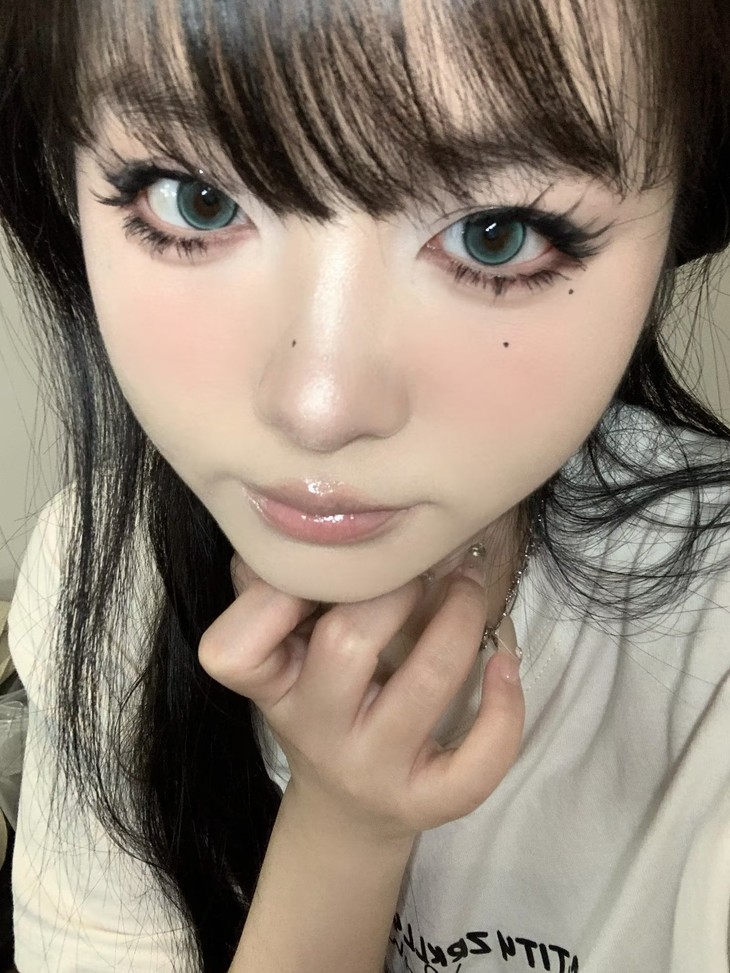 YUKICON 年抛隐形眼镜 青妖姬 14.2mm 1副/2片 左右度数可不同-VVCON美瞳商城31