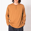 hobo L/S HENLEY NECK TEE COTTON 复古水洗天竺棉亨利领长袖T恤 商品缩略图1