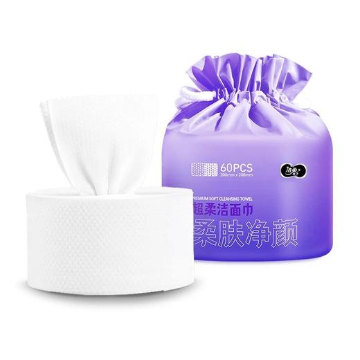 洁柔面子牌柔肤净颜洁面巾卷筒式60节*3 商品图0