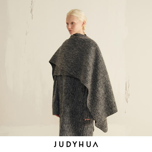 JUDYHUA 极简羊毛大披肩 商品图1