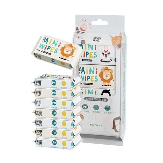 「拍1发2！到手两提」迷你湿巾小包 加厚便携袋装新生儿专用手口居家日用清洁卫生儿童婴儿湿纸巾 商品图4