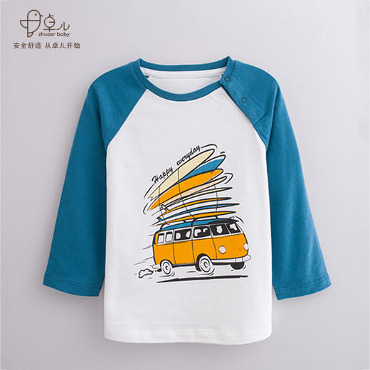 【春夏T恤衫】卓儿男童全棉针织T恤衫打底衫适合1.5岁-6岁 商品图7