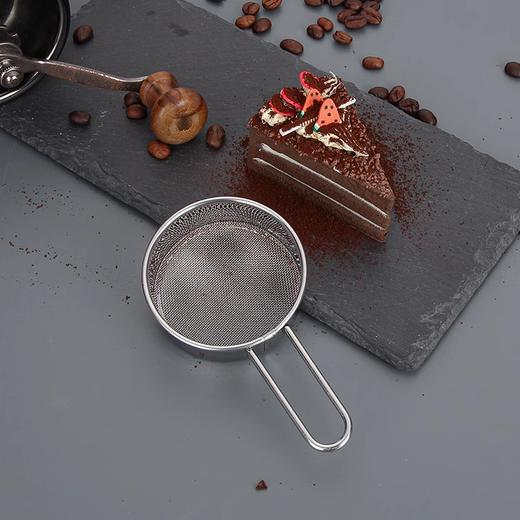 迷你不锈钢面粉筛 手柄小号筛网 小号过滤网面粉筛糖筛咖啡粉筛 商品图0