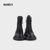 和诚行 2023秋冬新款英伦系带真皮短筒靴女厚底增高马丁靴1930054 商品缩略图2
