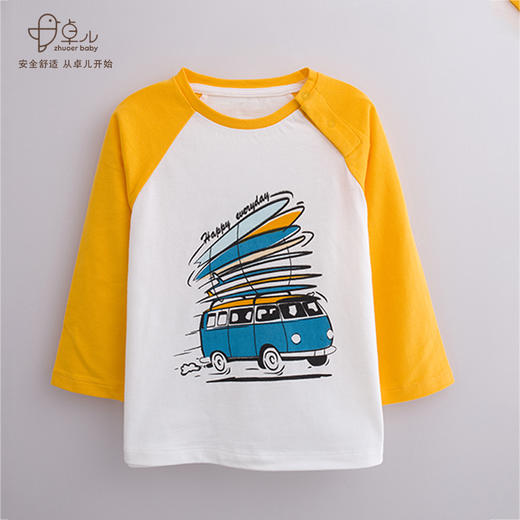 【春夏T恤衫】卓儿男童全棉针织T恤衫打底衫适合1.5岁-6岁 商品图6