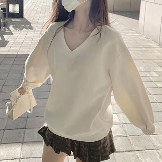 裁缝学苑AS136长V领套头卫衣纸样女装新款外套上衣服装打板裁剪 商品图5