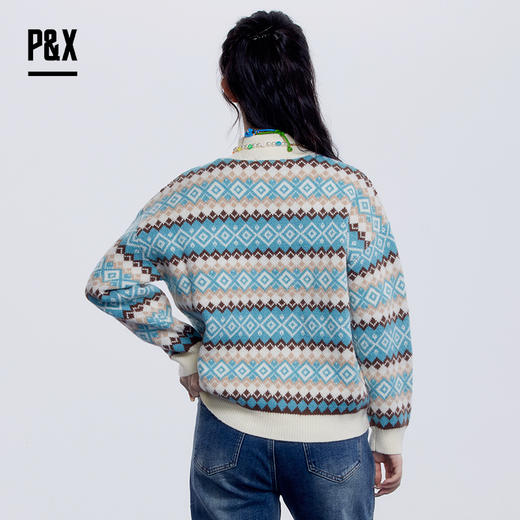 P&X设计师女装 短款毛衣 823418223 花色 商品图3