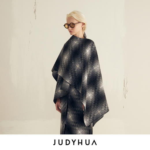 JUDYHUA 色块晕染披肩 商品图1
