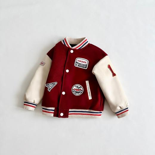 【儿童情侣外套！舒适时尚】新款儿童字母棒球服男童女童，棉服中大童夹棉外套宝宝秋冬棉袄，舒适好穿 呵护到位，质感亮眼 洋气精致 商品图6
